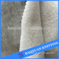 grey one side brushed CVC hoody fabric autumn sports shirt fabric for hoodies